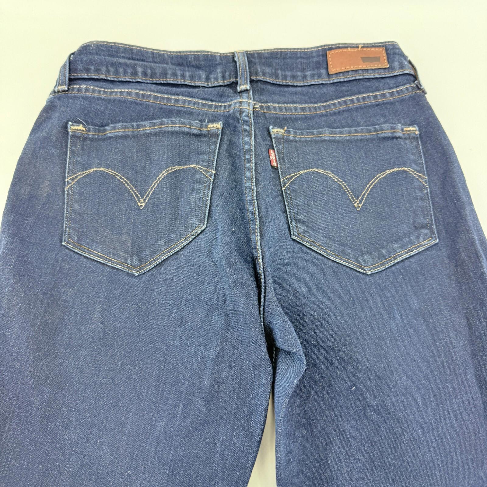 Levi's Bold Curve Jeans Modern Rise Skinny Women Blue Denim W26" L26" Low Waist