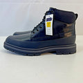 M&S Men's Faux Leather Ankle Boots in Black size UK 10 - EU 44