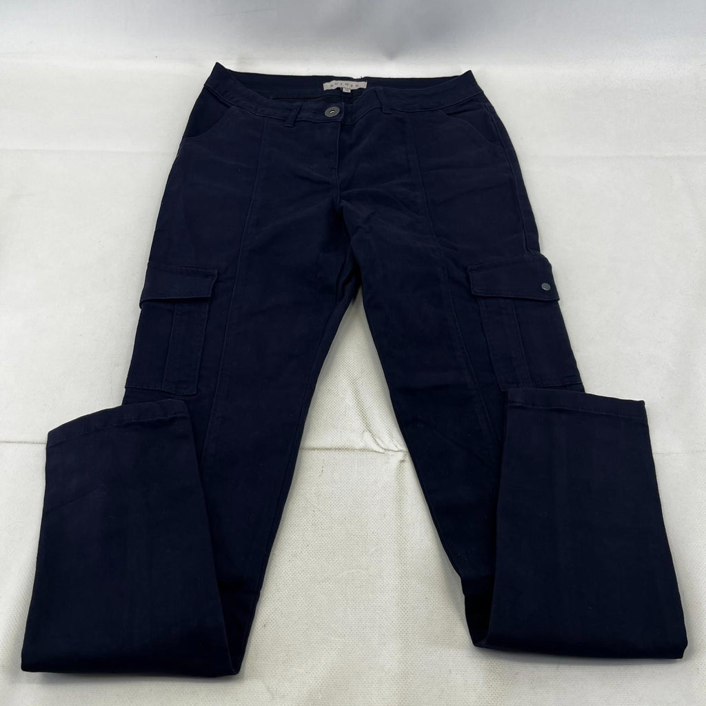 Nutmeg Slim Fit Cargo Pants Trousers Jeans in Blue UK Women's size 10 - NWOT