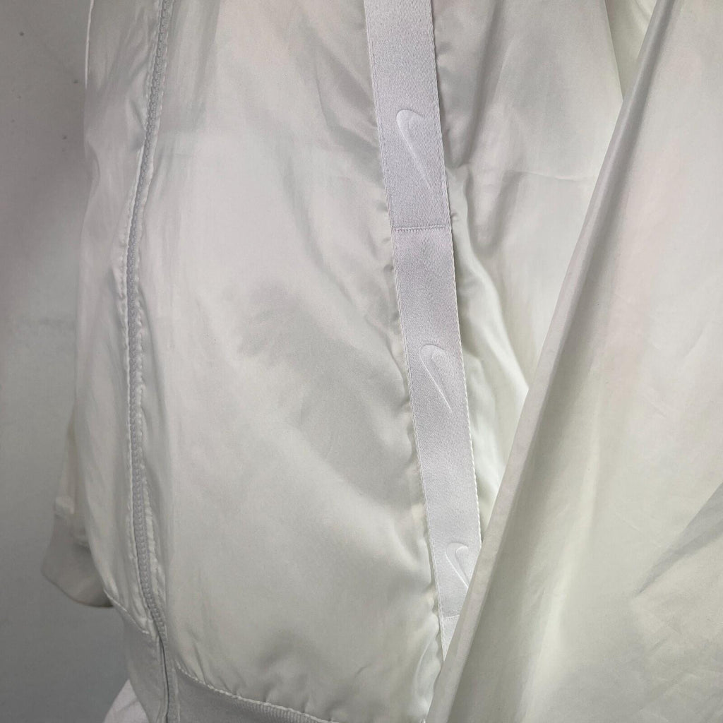 Adidas Marble Hooded Waterproof Jacket Bomber size M Full Zip in White - Rare