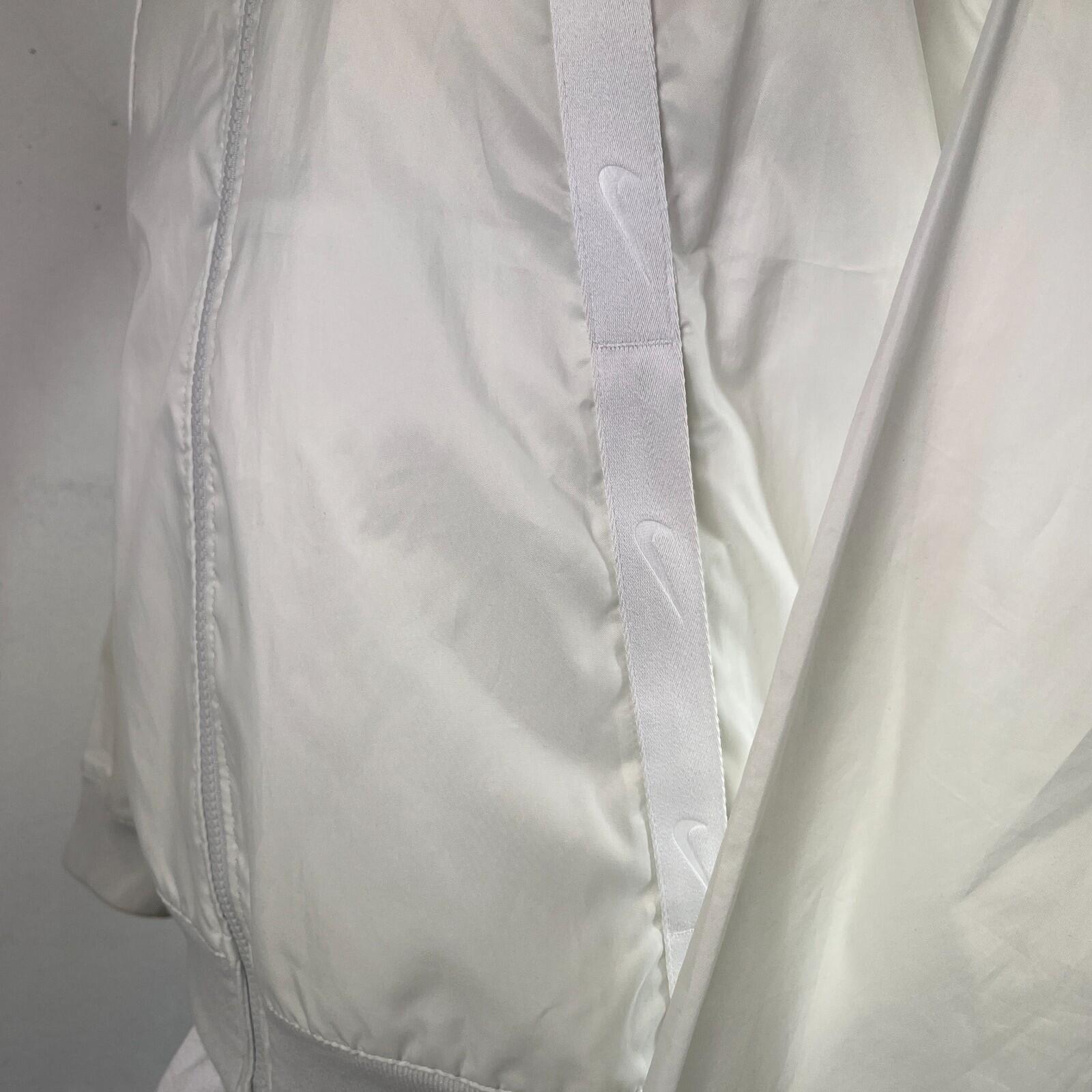 Adidas Marble Hooded Waterproof Jacket Bomber size M Full Zip in White - Rare