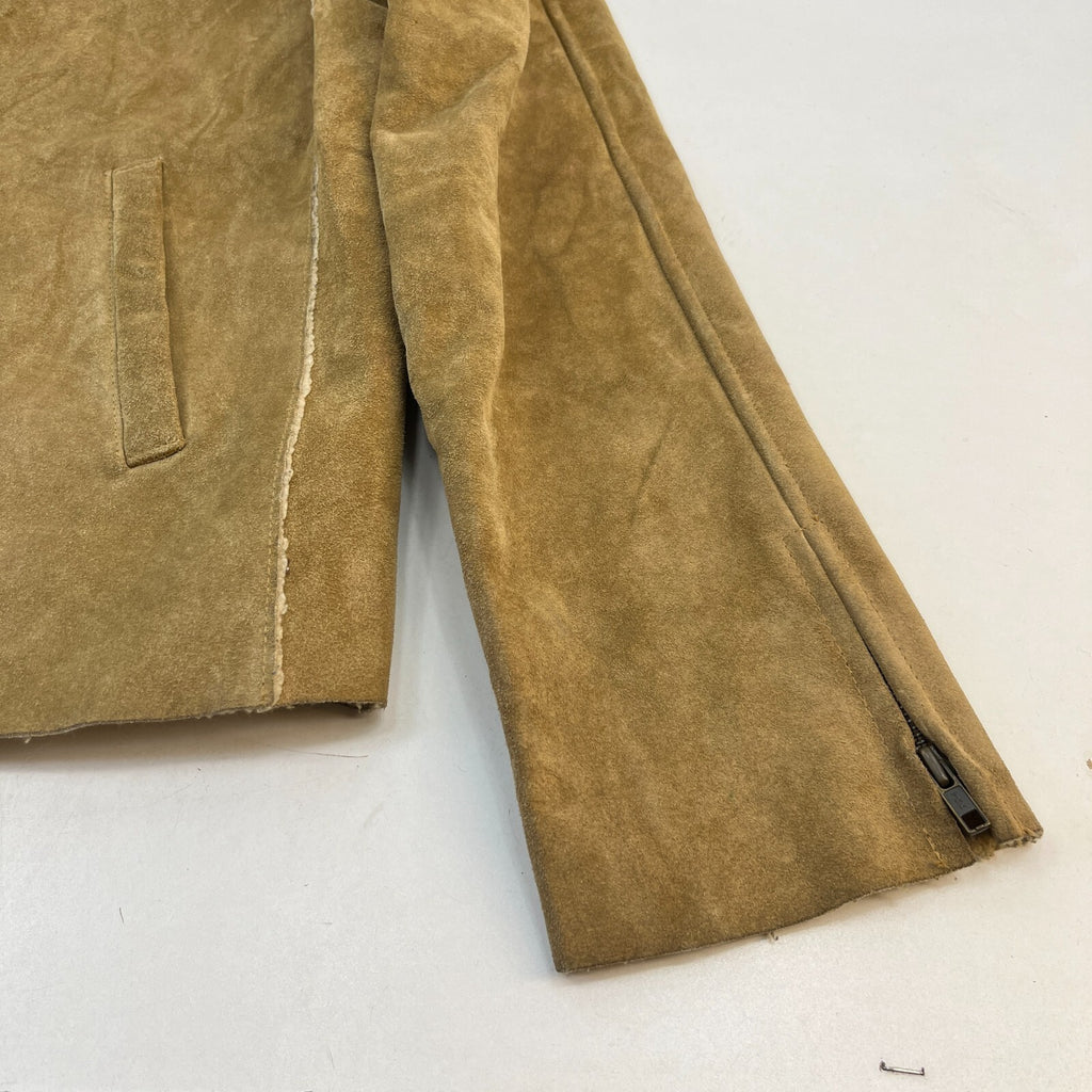 Vintage GAP Suede Leather Jacket Fleece Lined Ladies size Large