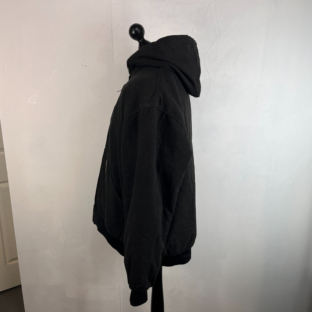 Men's Chore Field Coat Jacket in Black Heavy Denim size 2XL