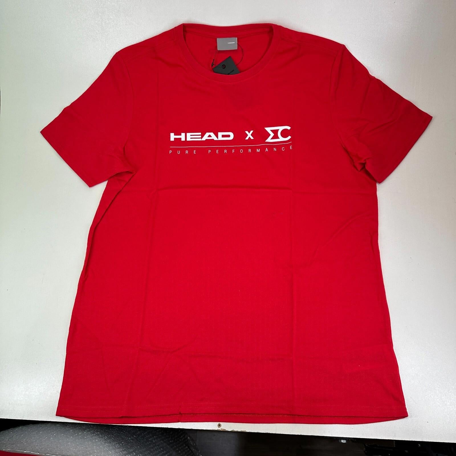 Head Club Ivan MC T-Shirt in Red Pure Performance Sports Top size XL  New