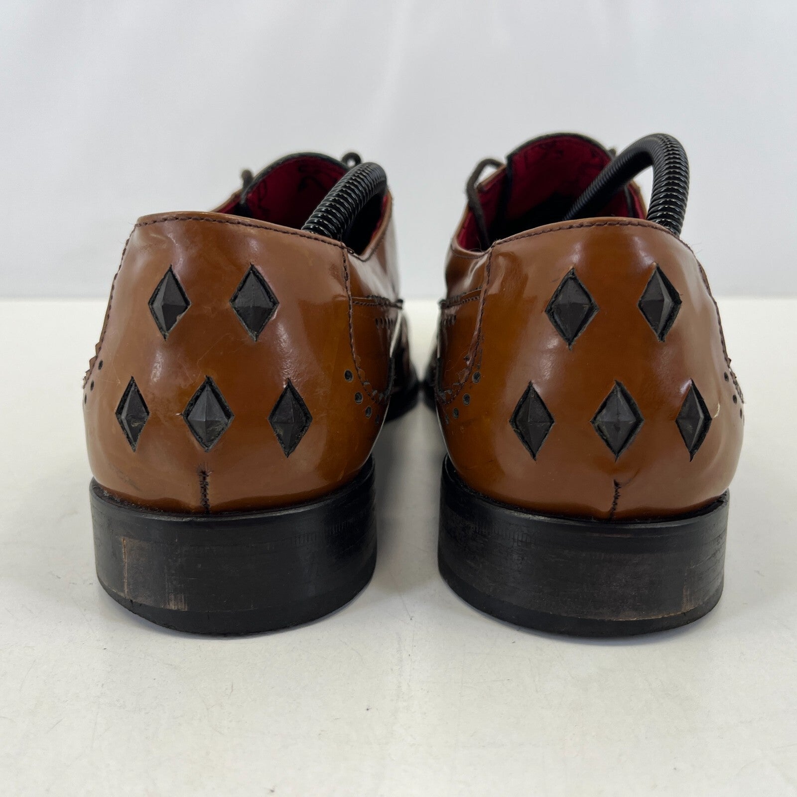 Jeffery West Muse Brown Leather Wingtip Shoes UK 9 EU 43 US 10