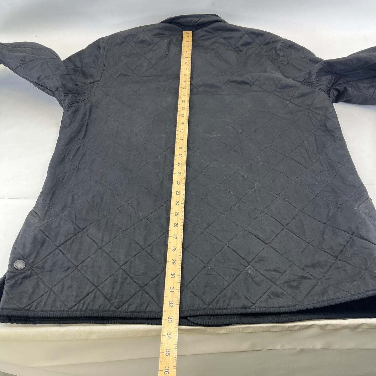 Barbour Duracotton Polarfleece Quilted Jacket in Black size XL