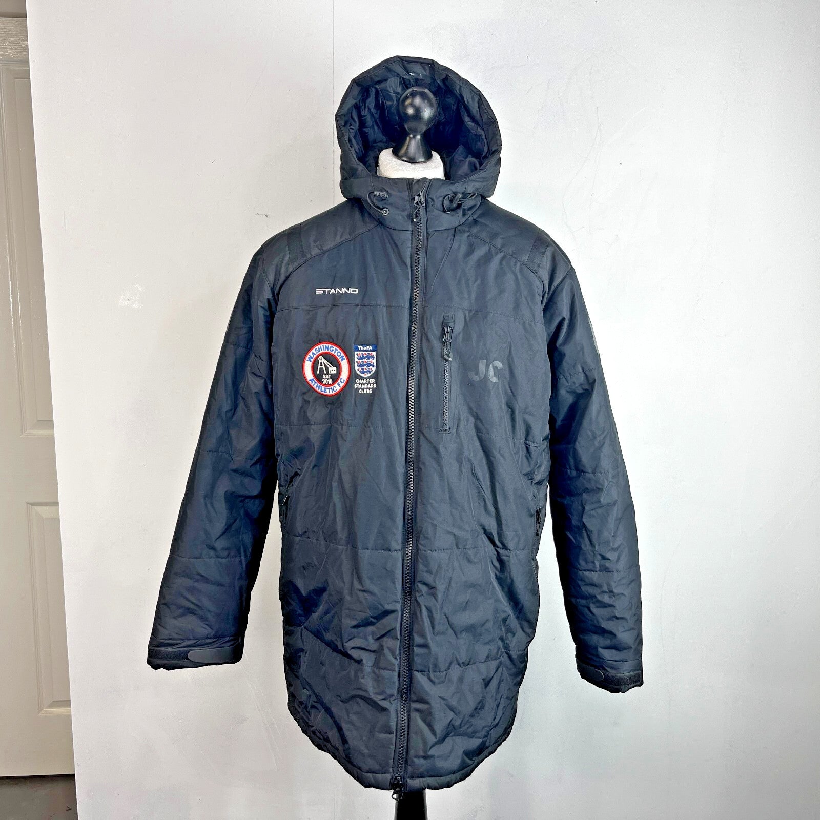 Stanno Washington Athletic FC Football Training Coat Jacket Black 2XL Slim Fit