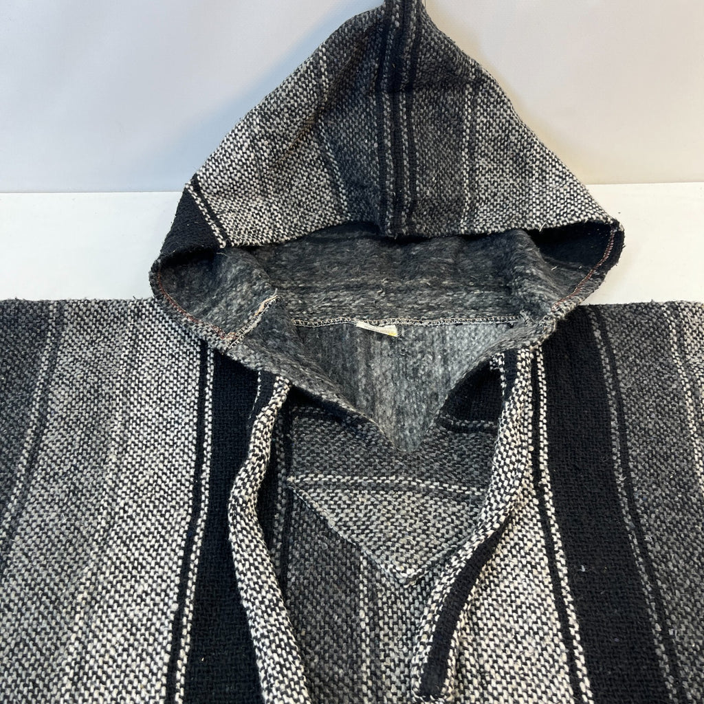 Artesanias Genuine Mexican Baja Hoodie Pullover Hippie Festival Grey UK size XL