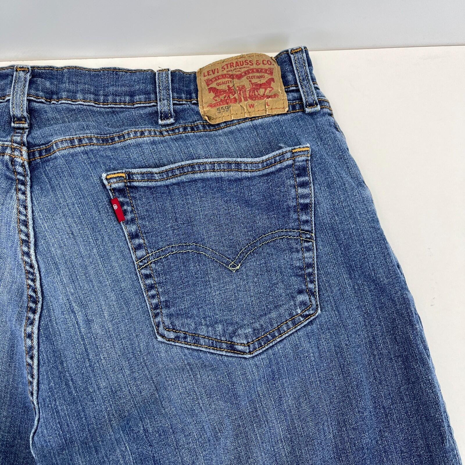 Levi’s 559 Relaxed Straight Jeans W40" L34" Blue Vintage Wash