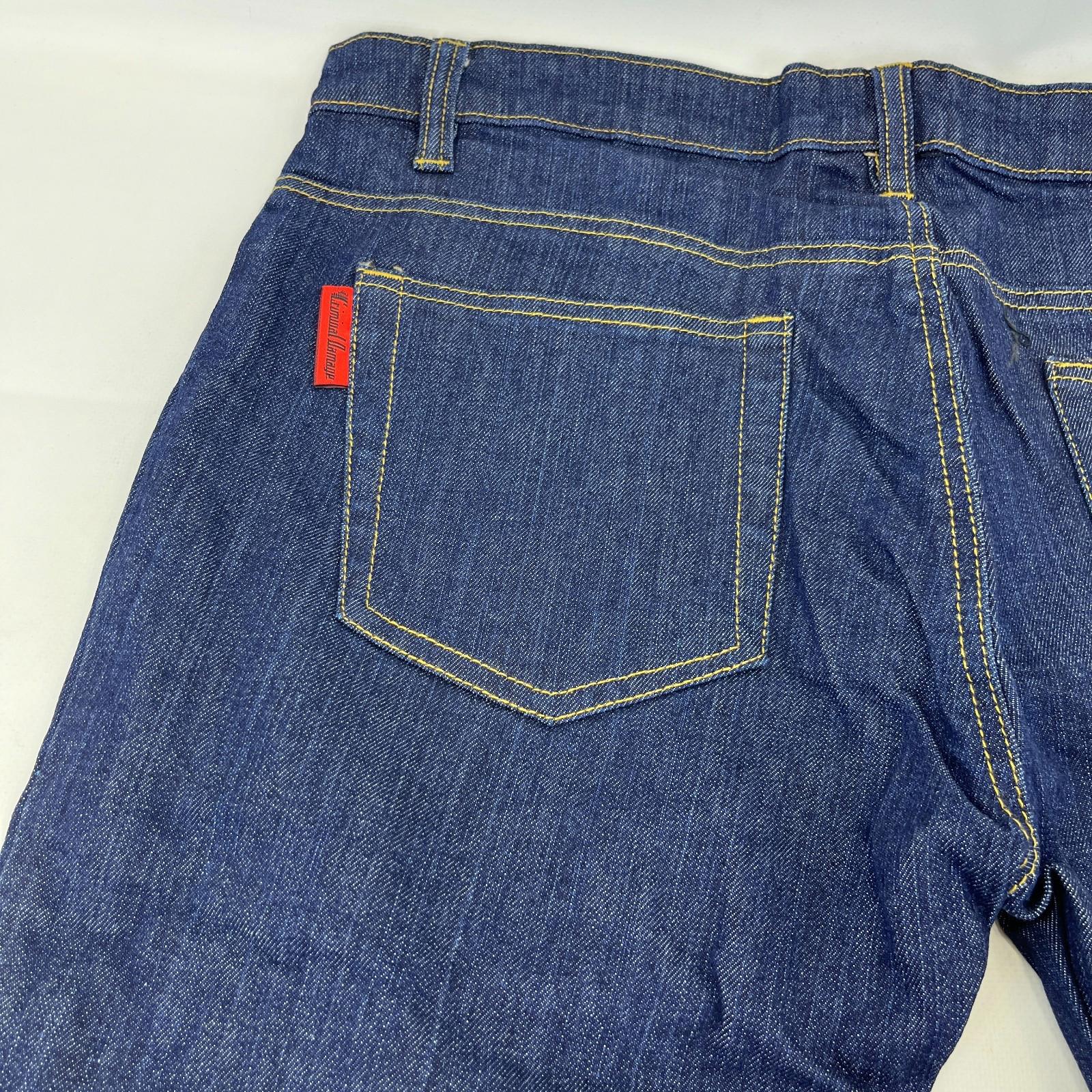 Criminal Damage Player Stretch Jeans Tapered Dark Blue 100% Cotton Denim W36 L32