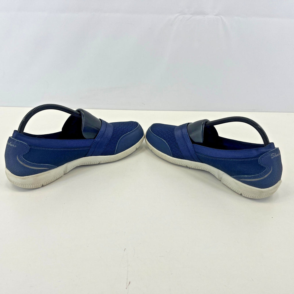Skechers Women's Slip On Trainers Navy Blue size UK 7 EU 40