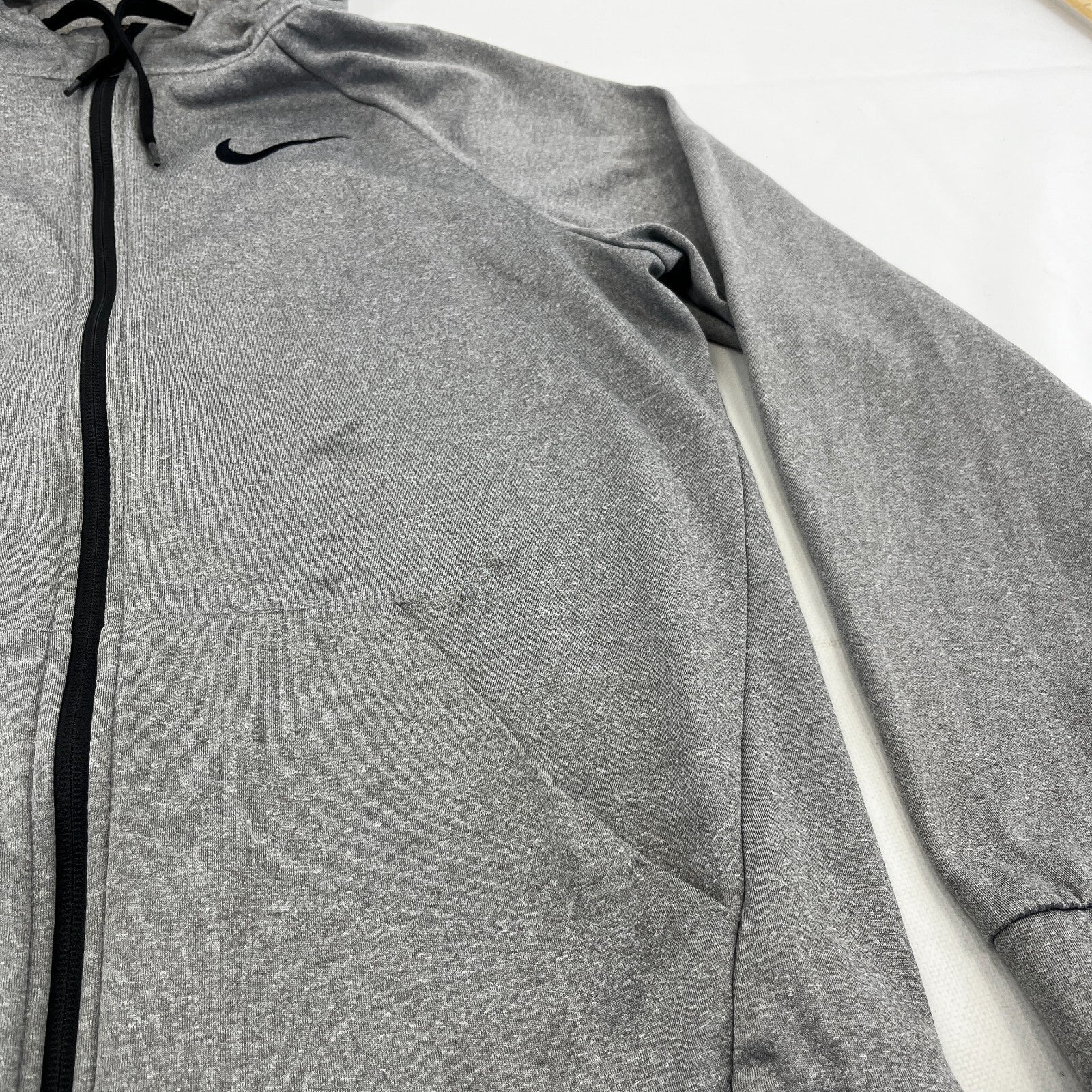 Adidas Dri Fit Full Zip Hoodie Jacket size M in Grey