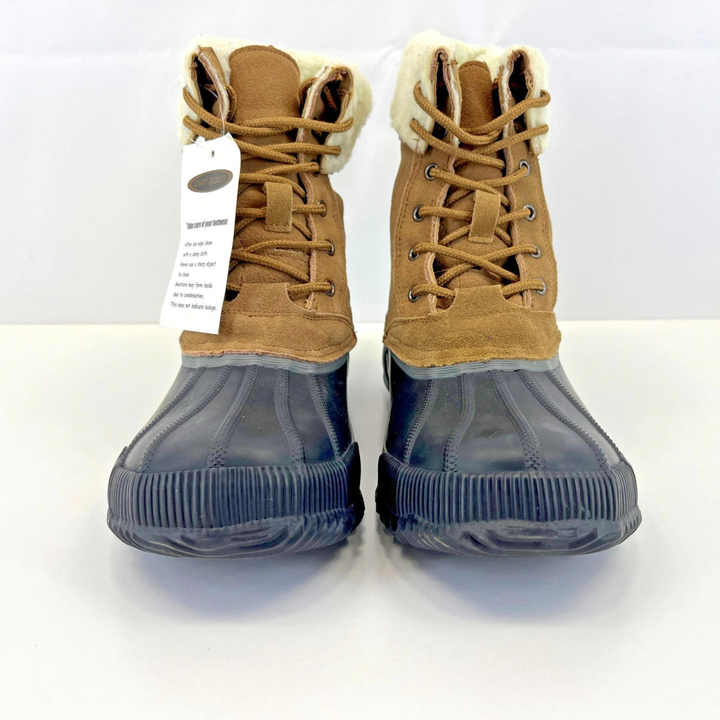 Dirt Boot Waterproof & Suede Boots Fleece Lined Brown/Black UK 9 - EU 43 - New