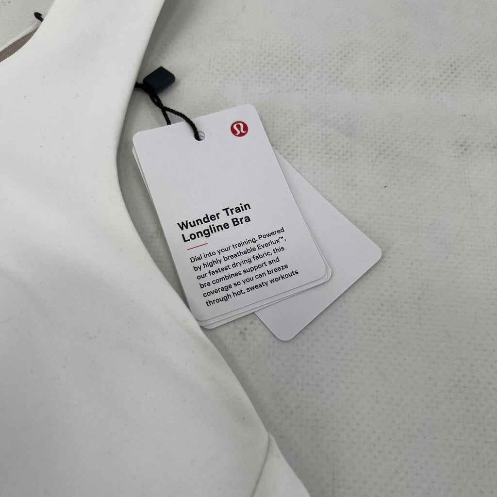 Lululemon Wunder Train Long-Line Bra in White size US 6 UK 10