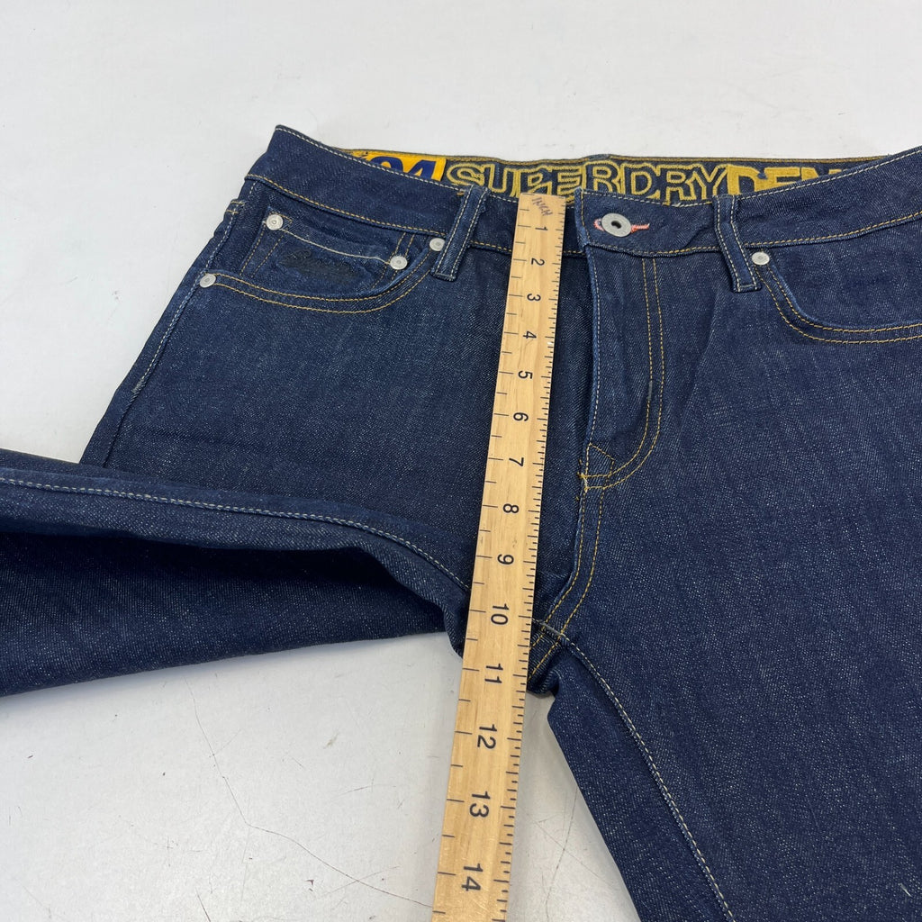 Mens SuperDry 04 Daman Straight Stretch Blue Jeans W31" L30" - New without Tags