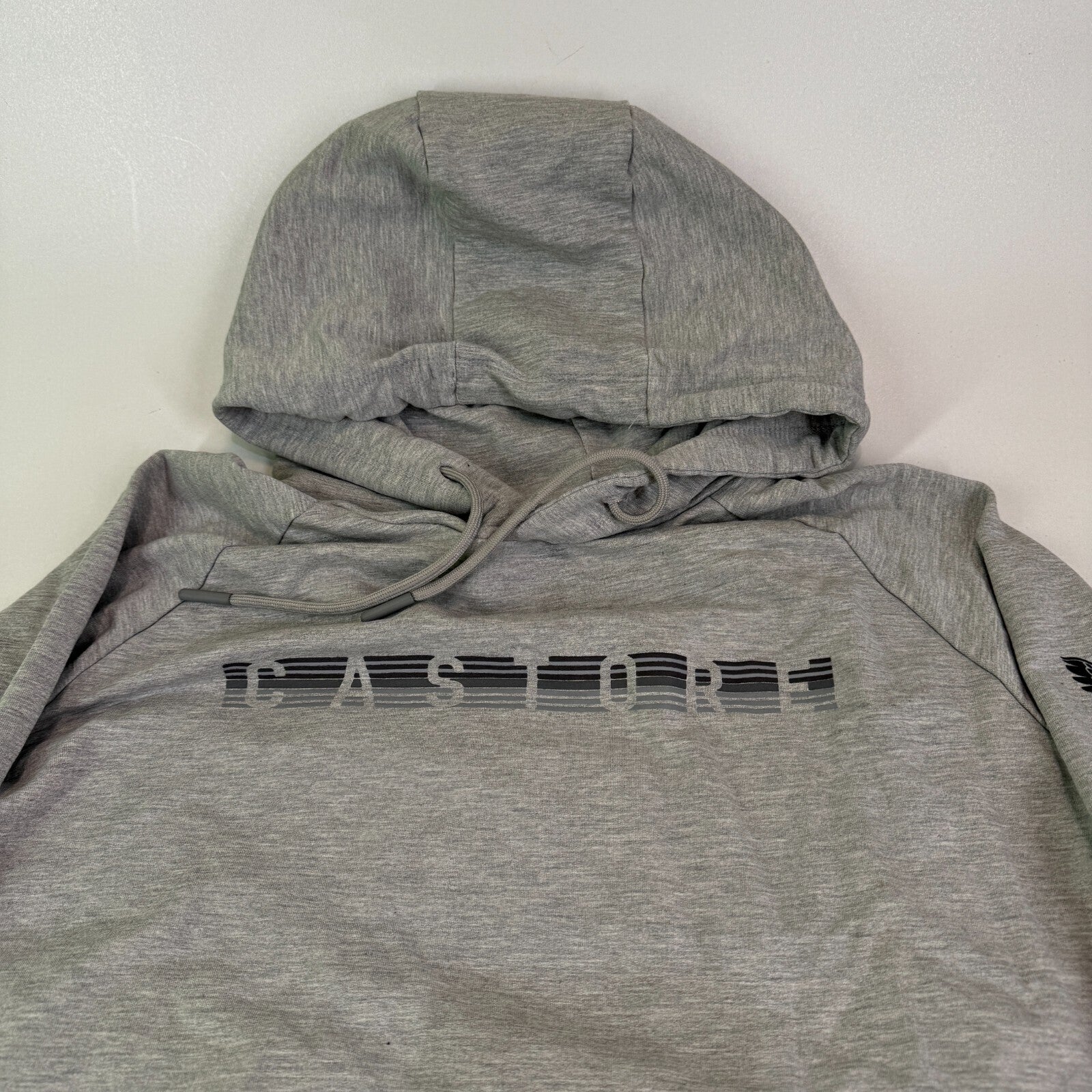 Castore Graphic Spellout Hoodie Grey size Small - VGC