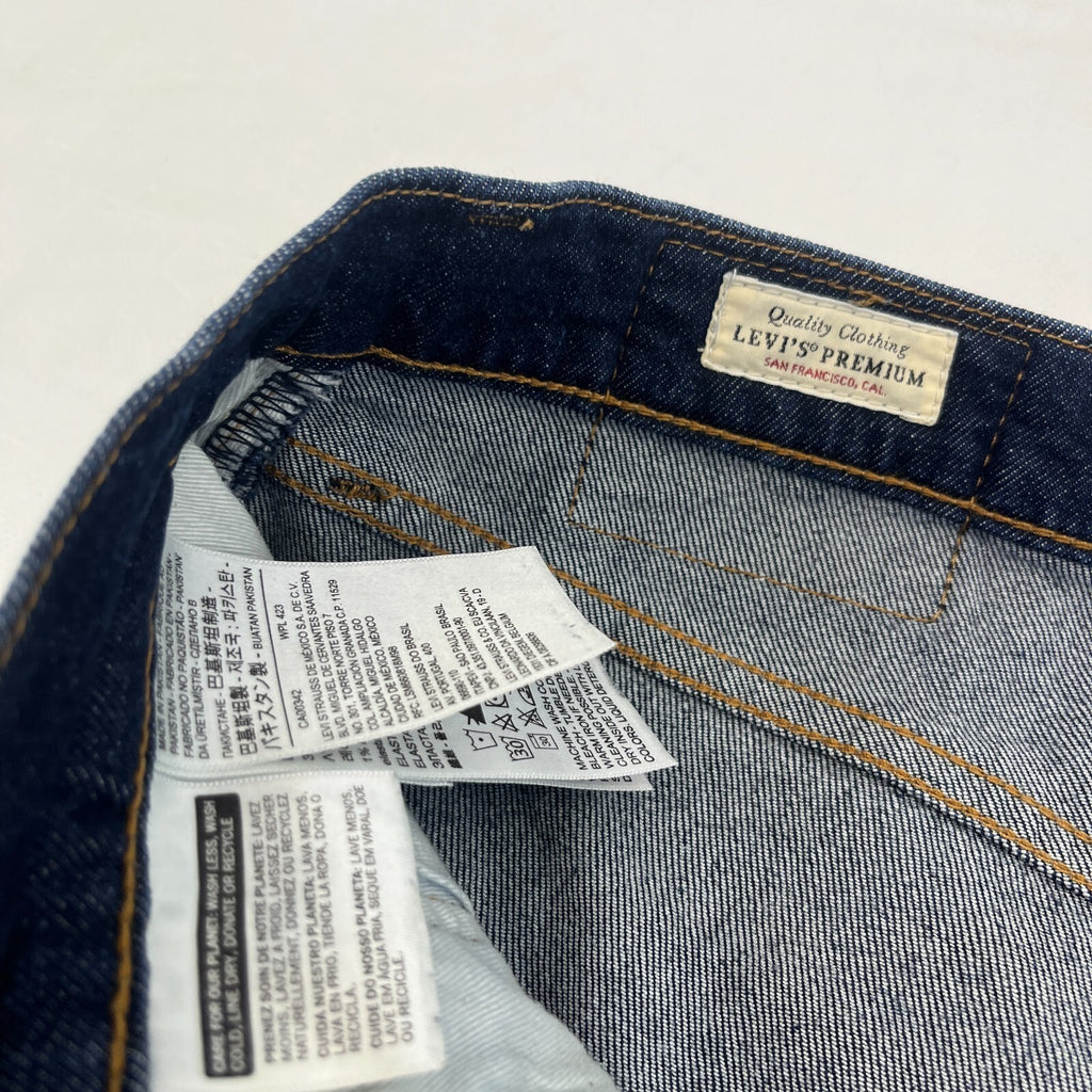 Levi's Skinny Taper Premium Big E Women's Jeans W32" L32" Mid Blue Denim