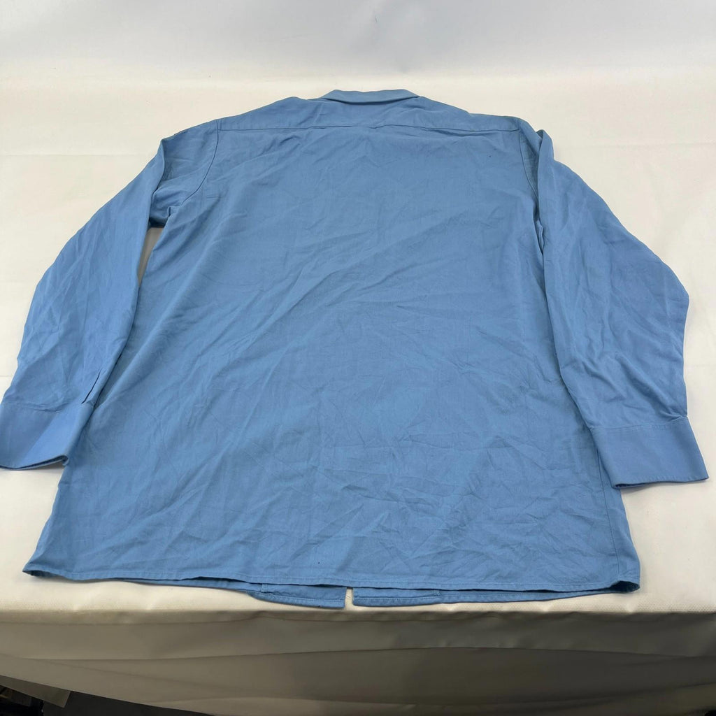 German Military Navy Men's Shirt Light Blue Long Sleeve size 41/42