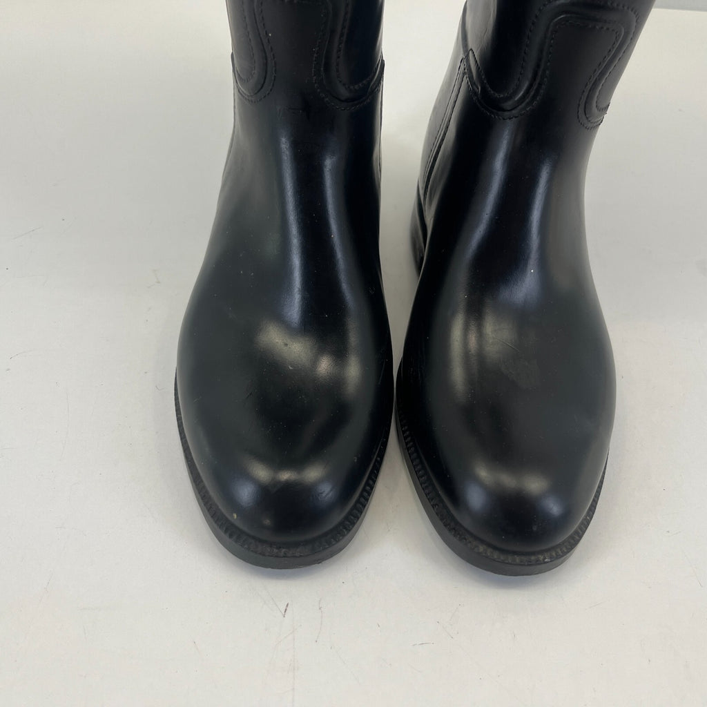 Aigle Black Leather Horse Riding Boots size UK 2.5 EU 35