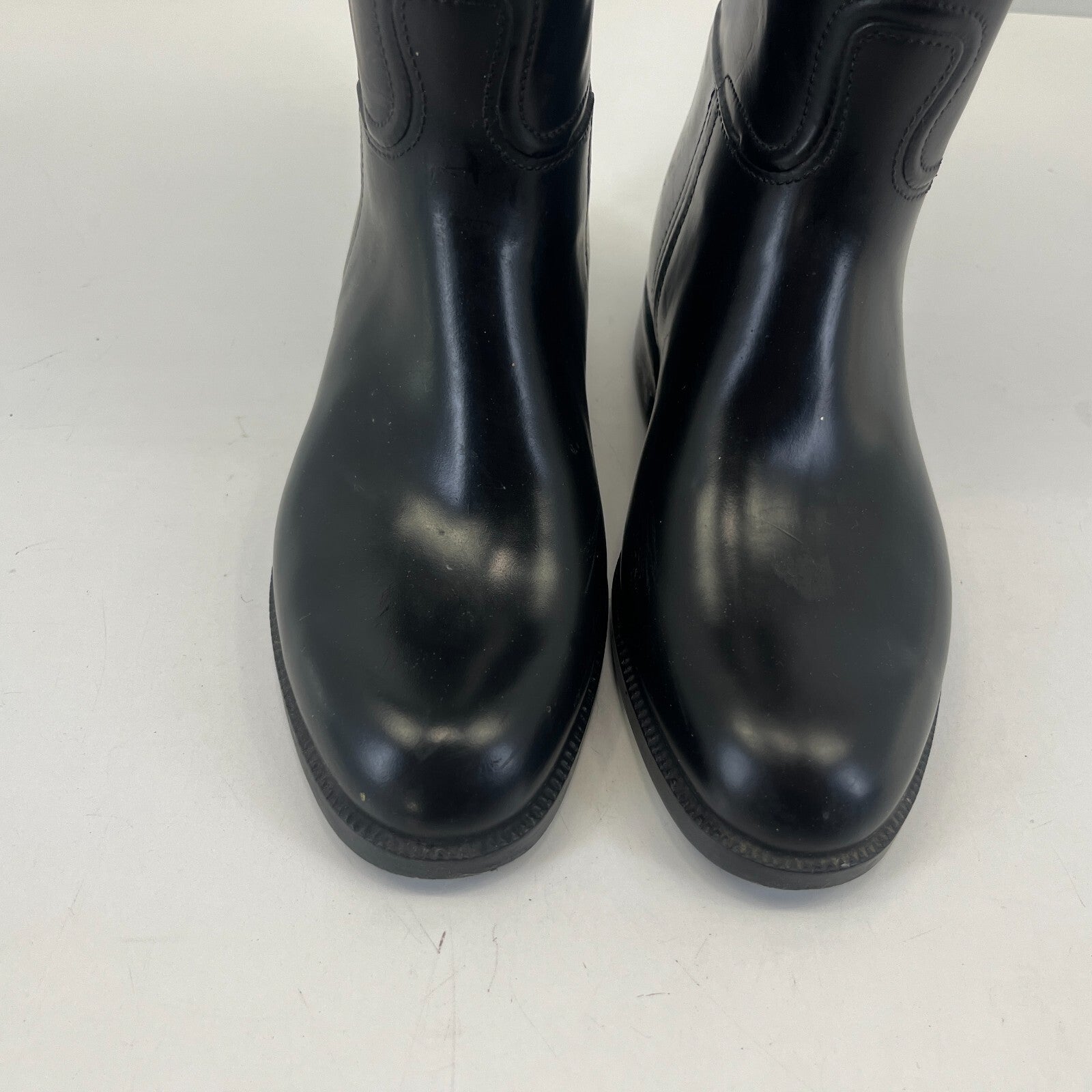 Aigle Black Leather Horse Riding Boots size UK 2.5 EU 35