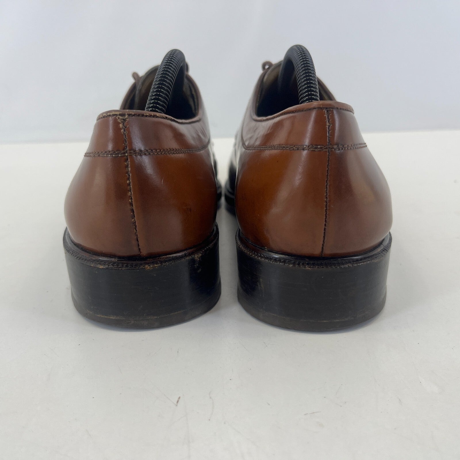 Sajoma Men's Leather Oxford Loafers Dress Shoes Brown size UK 8 Made in Portugal