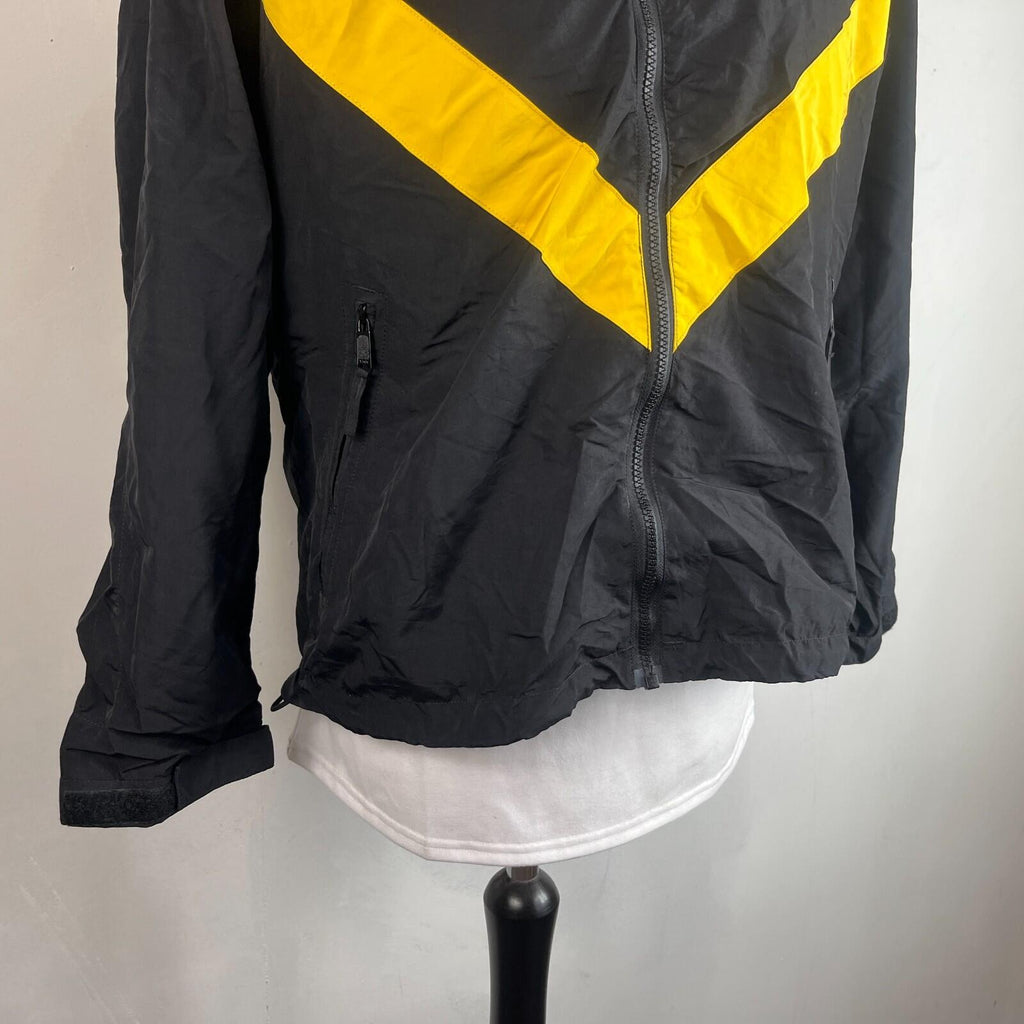 US Army Bomber Jacket in Black & Yellow Windbreaker US size Medium-Short