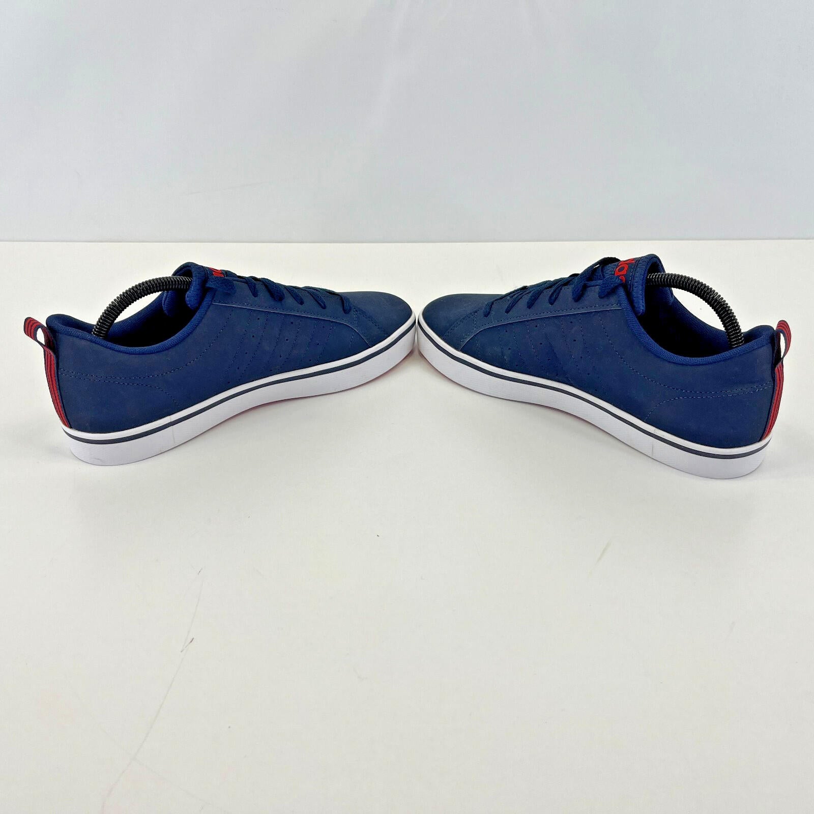 Adidas VS Pace Trainers Casual Shoes in Navy Blue & Red UK size 7 / EU 40 2/3