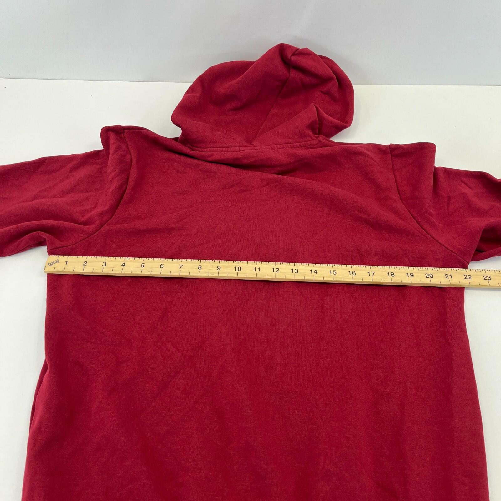 Fila Retro Men's Spellout Hoodie in Red size Small - Near Mint