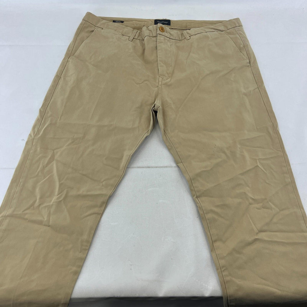 Scotch & Soda Stuart Chino Trousers in Beige Straight Leg Men's W38" L32"