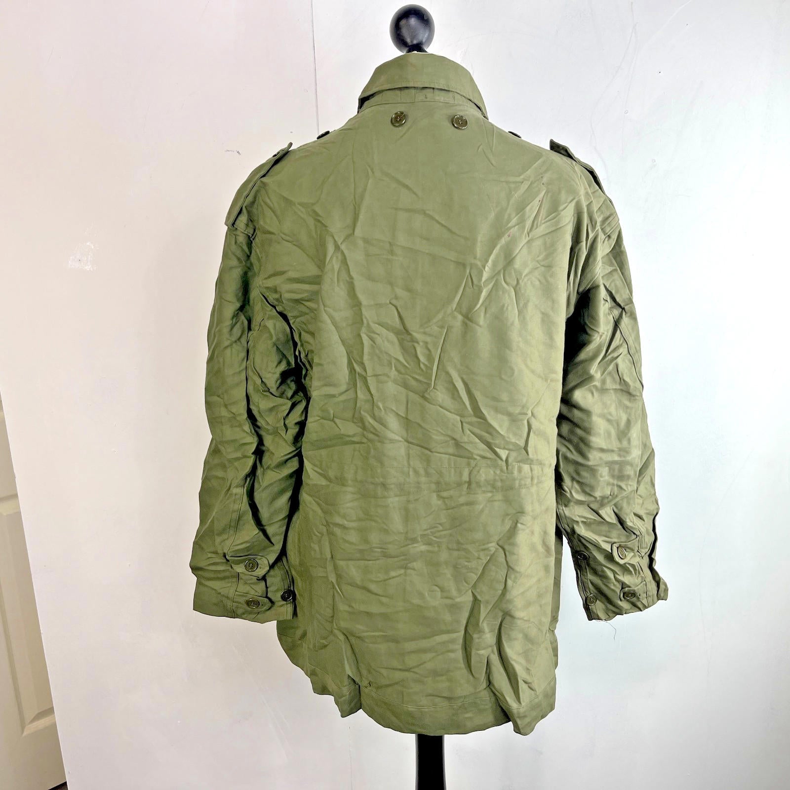 Vintage Genuine Dutch Army NL Military Chore Jacket by Seyntex size Large
