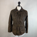 Scippis Australian Adventure Wear Utility Women's Brown Wax Jacket Belted size M