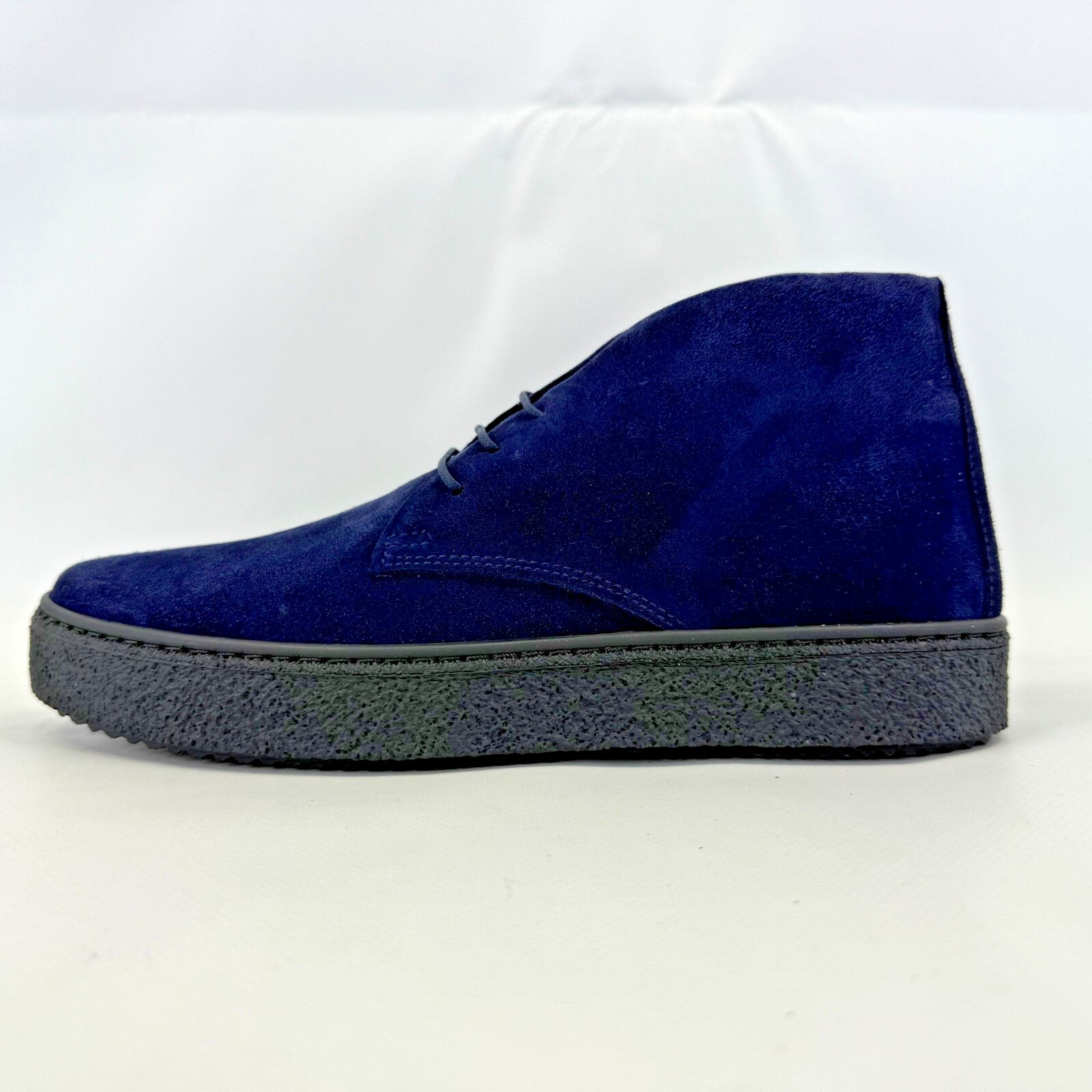 Delicious Junction Bullitt Suede Desert Boots in Dark Navy Blue size UK 7 EU 41