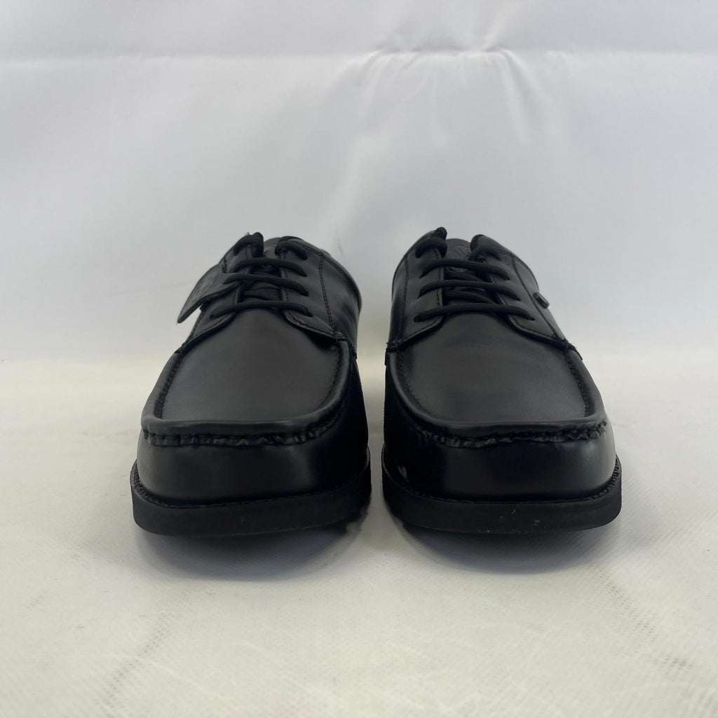 Pretty Green Harrow Lace Up Shoes Moccasin Loafers Men's Black Leather size 10
