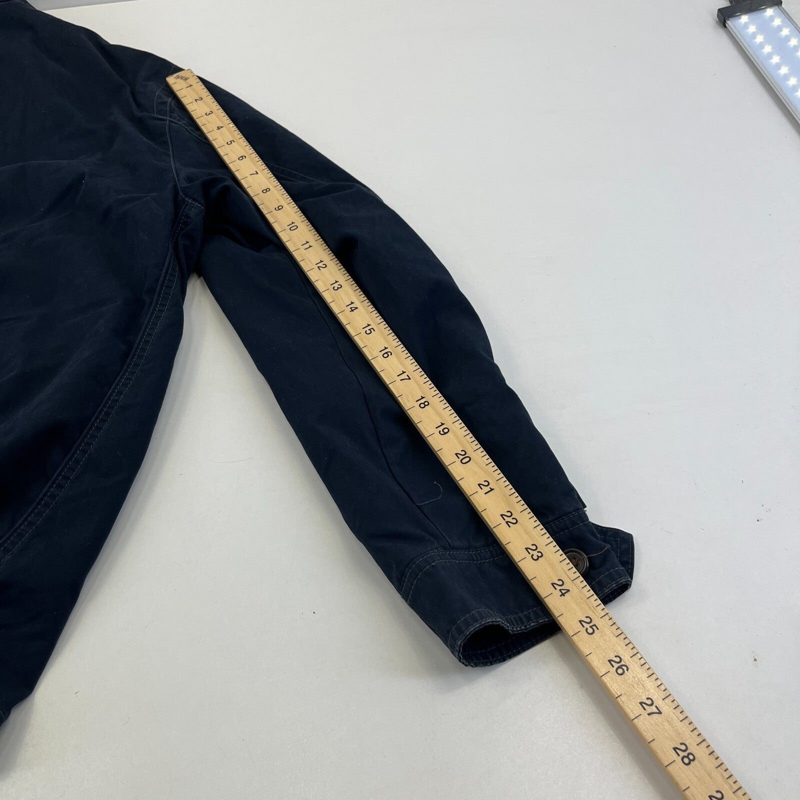 Vintage Tommy Hilfiger Y2K Chino Jacket Navy Blue Cotton Men's size Large