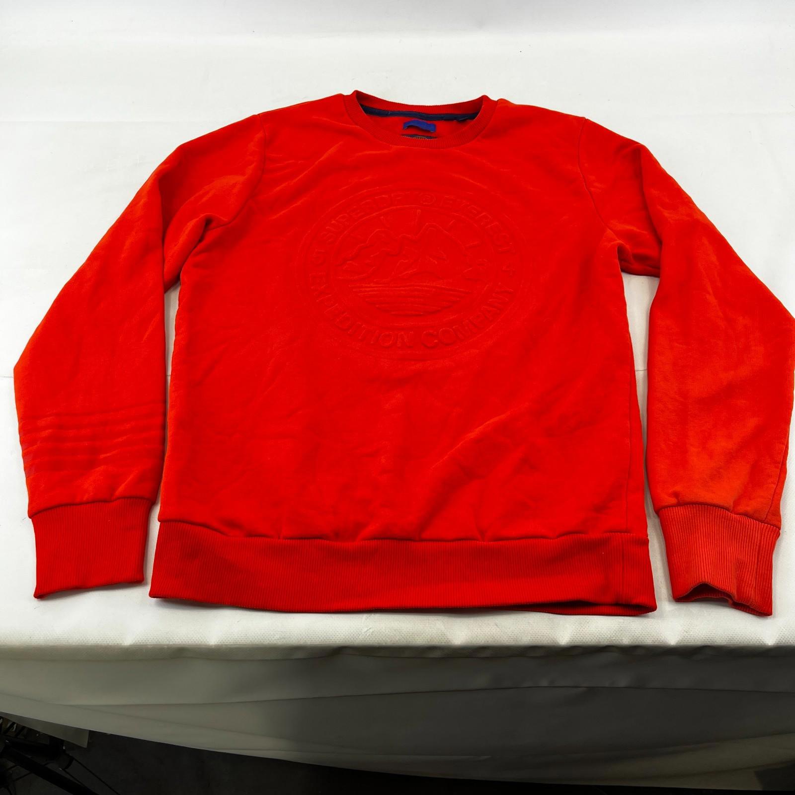 Superdry Everest Explorer Sweatshirt in Orange Men's size Large Crew Neck