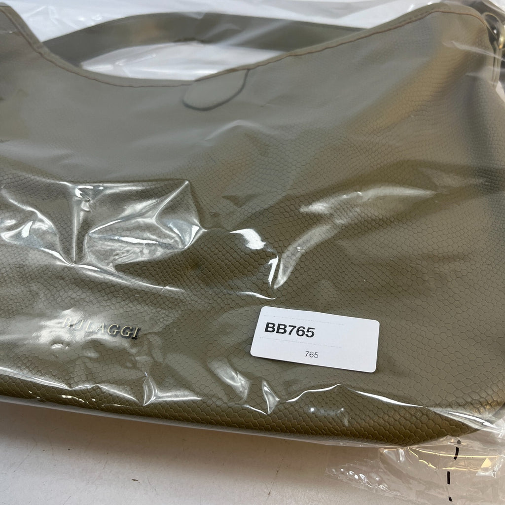 Bulaggi Medium Khaki Green Leather Tote Handbag