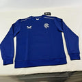 Castore Glasgow Rangers FC Football Matchday Sweatshirt Blue UK Women's size 12