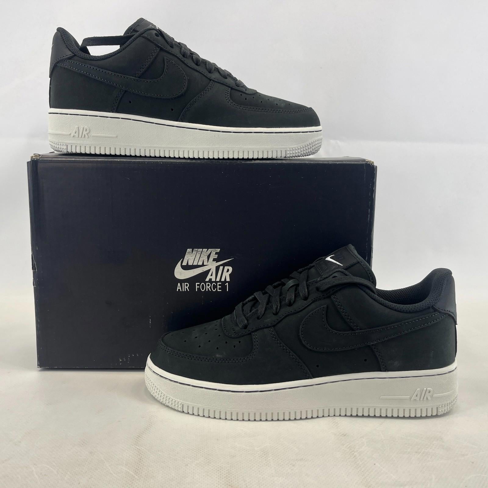 Nike Air Force 1 '07 Low Suede Black on White UK size 6 - DQ8571-001  New in Box