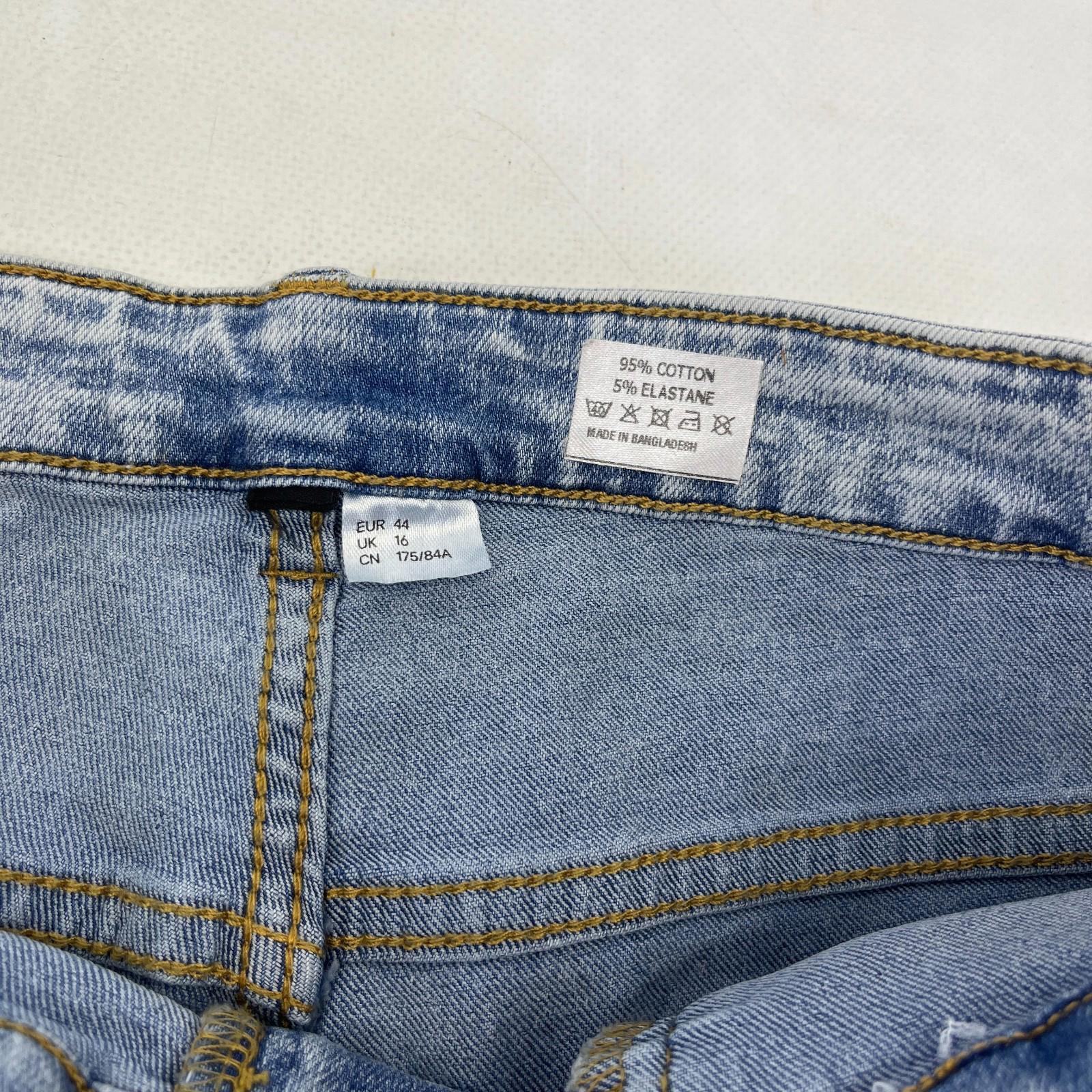 C&A Divided Stonewashed Blue Super Skinny Jeans - UK size 16R - BNWOT