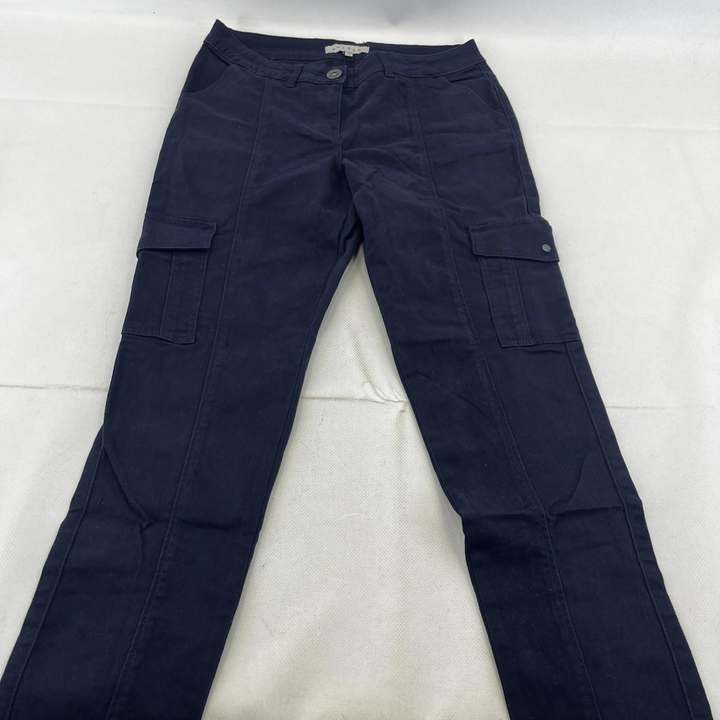 Nutmeg Slim Fit Cargo Pants Trousers Jeans in Blue UK Women's size 10 - NWOT