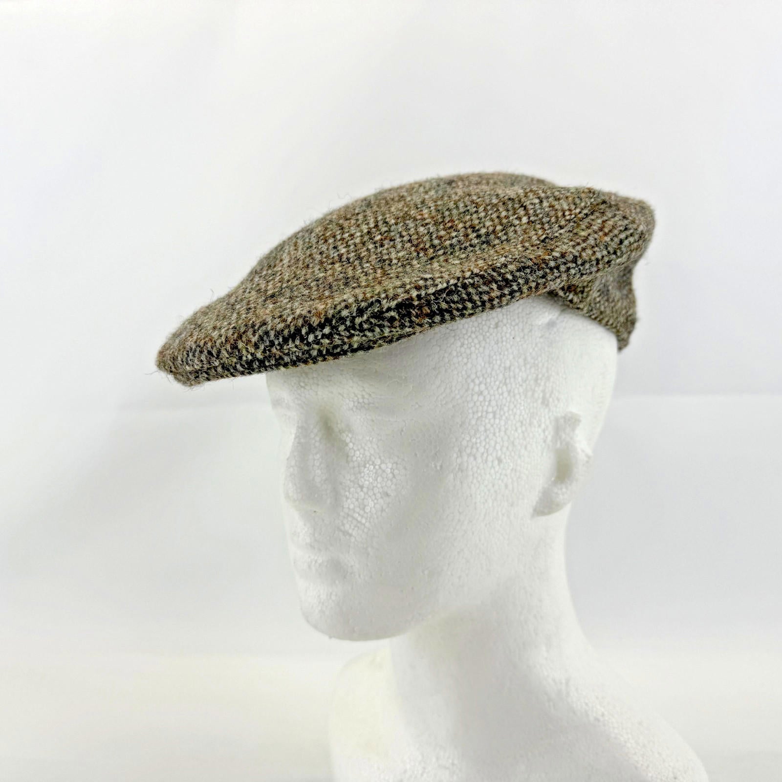 Vtg Christys of London Crofter Flat Cap Peaky Blinders 100% Wool 55cm 6 3/4