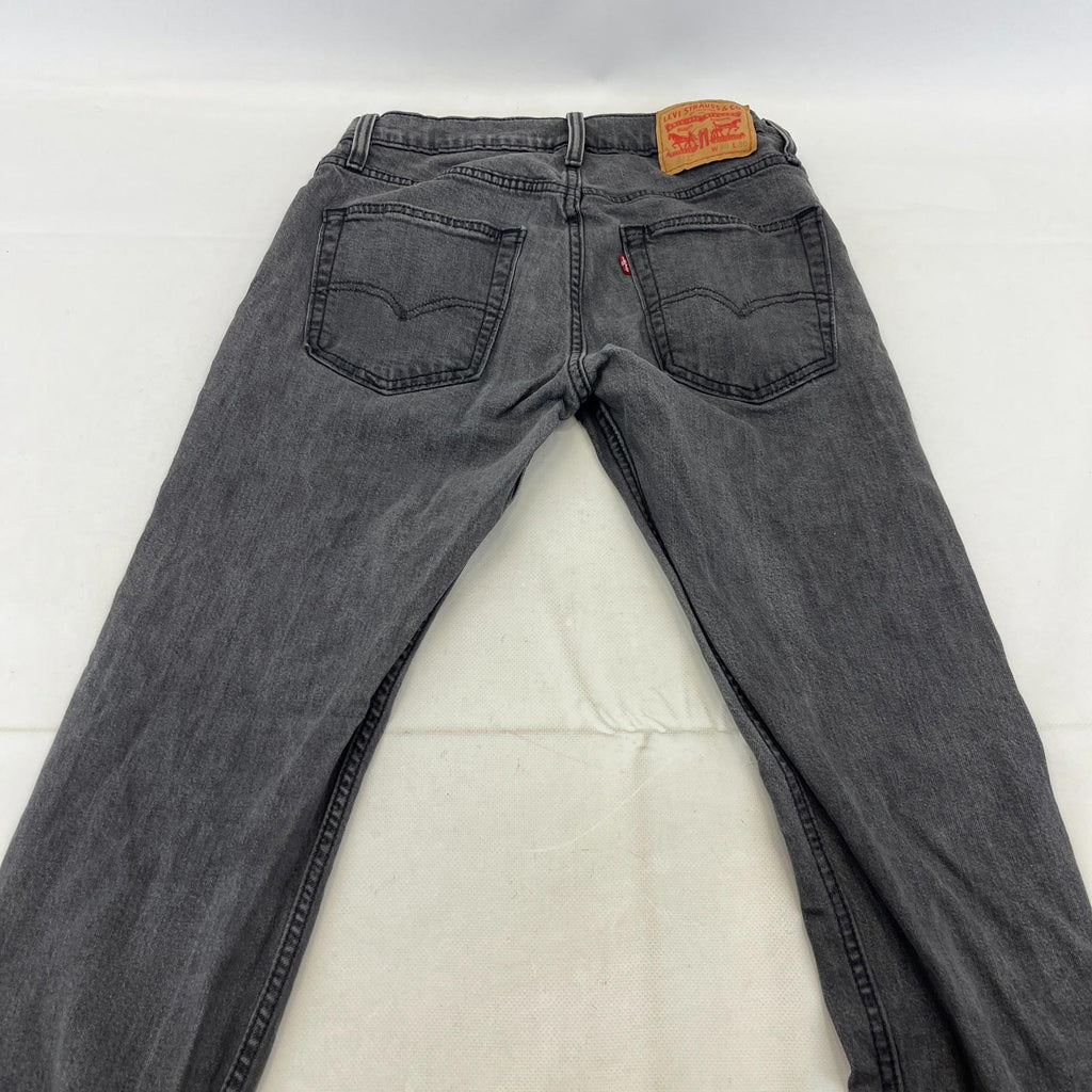 Levis 512 Mens Jeans Black W30" L30" Slim Fit Tapered Stretch Denim