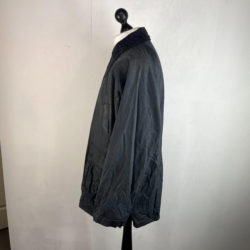 RAF Coats Wax Jacket in Black Mens size M Country Field Coat