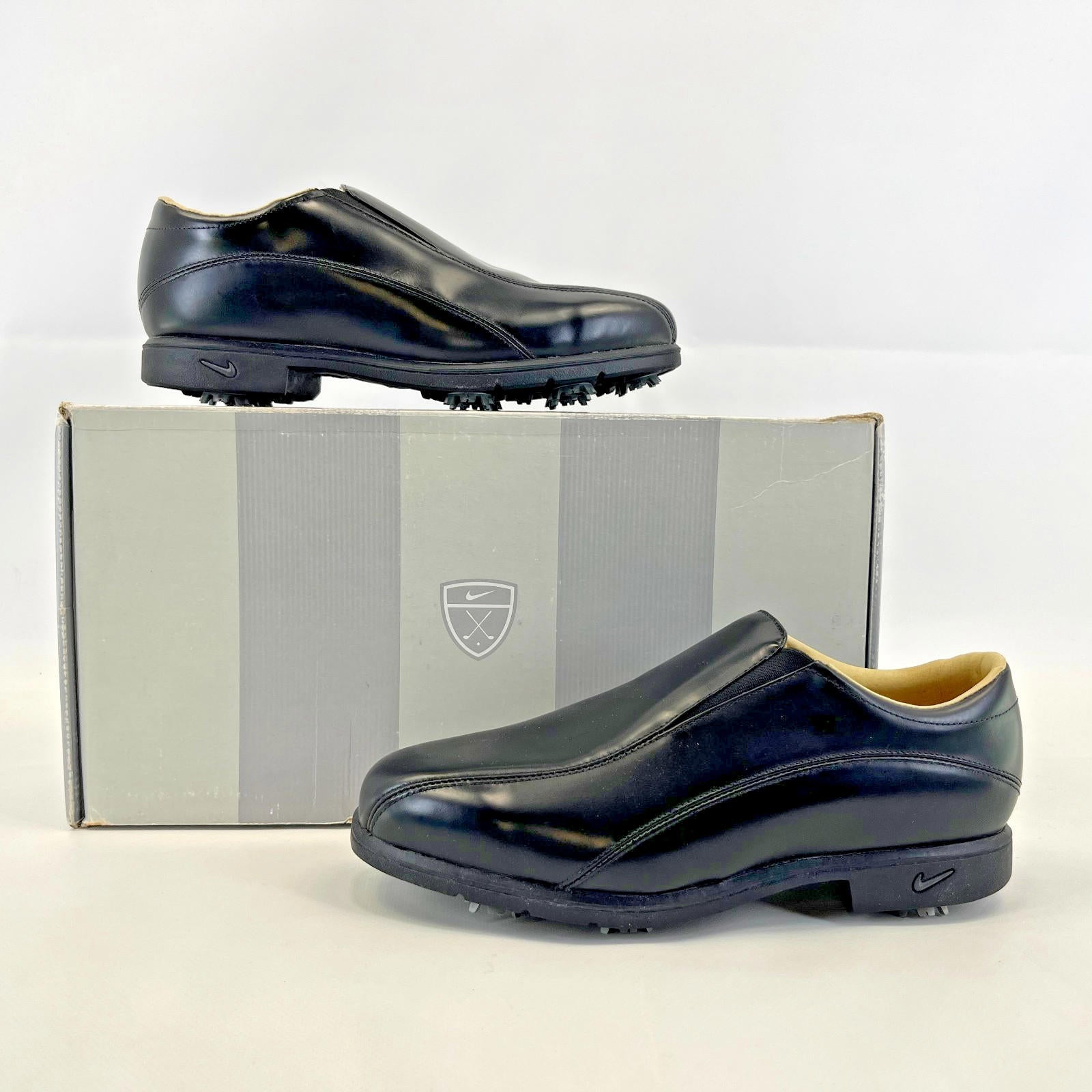 Nike Golf Verdana Air Comfort Slip On Black Leather Golf Shoes UK Women's UK 6