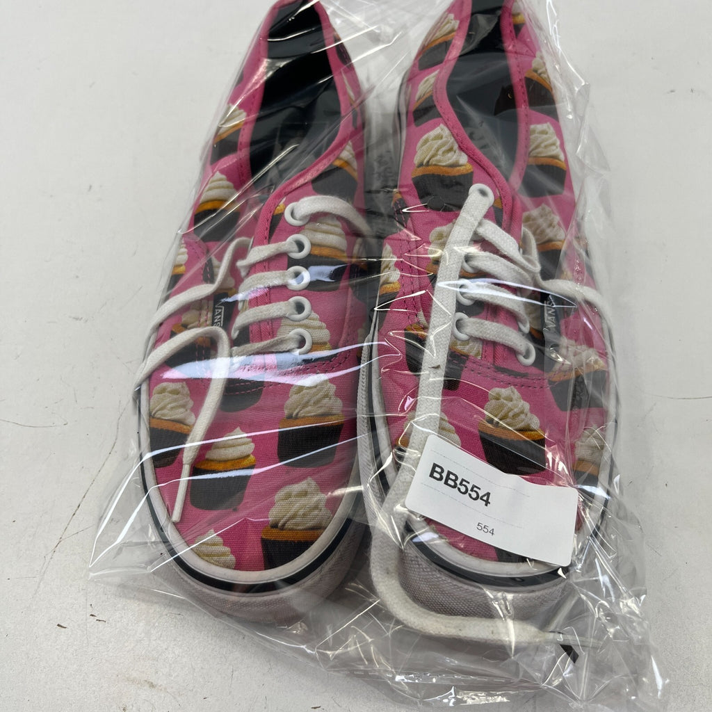 Rare Vans Off the Wall Pink Cupcake Trainers Shoes size UK 6 EU 39