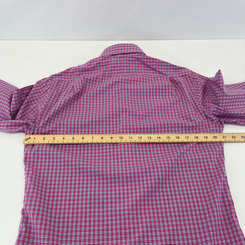Polo Ralph Lauren Shirt Mens size M Red Check Cotton Button Up RL Pony