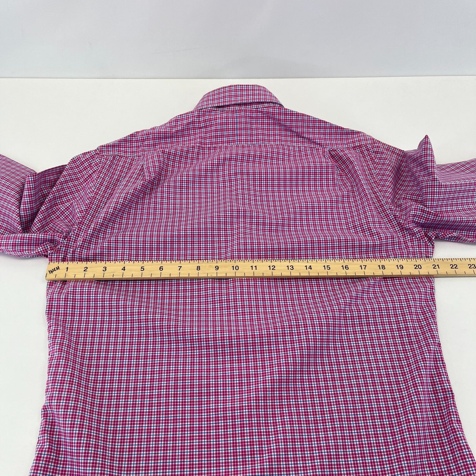 Polo Ralph Lauren Shirt Mens size M Red Check Cotton Button Up RL Pony