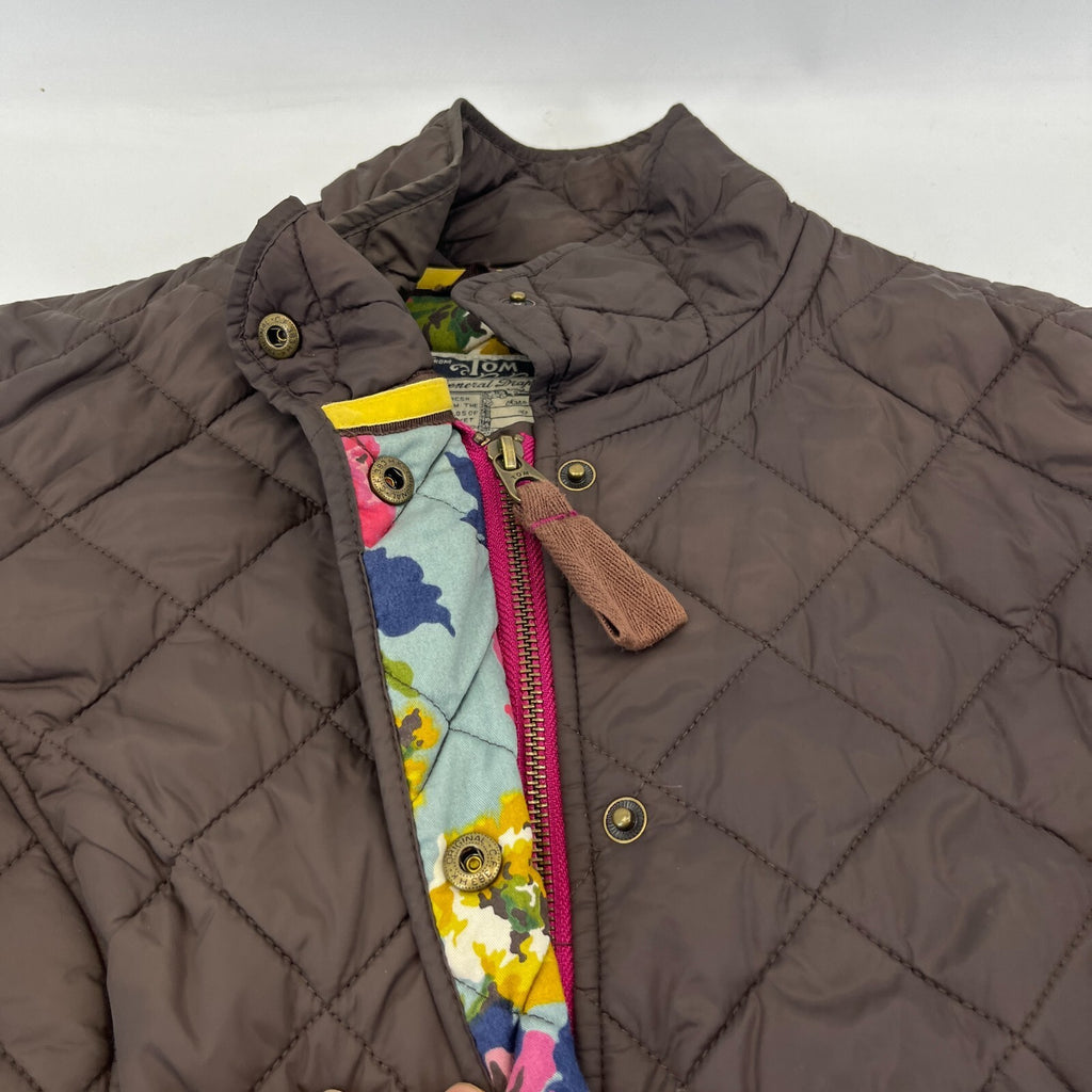 Tom Joule Joules Quilted Jacket in Chocolate Brown UK size 10