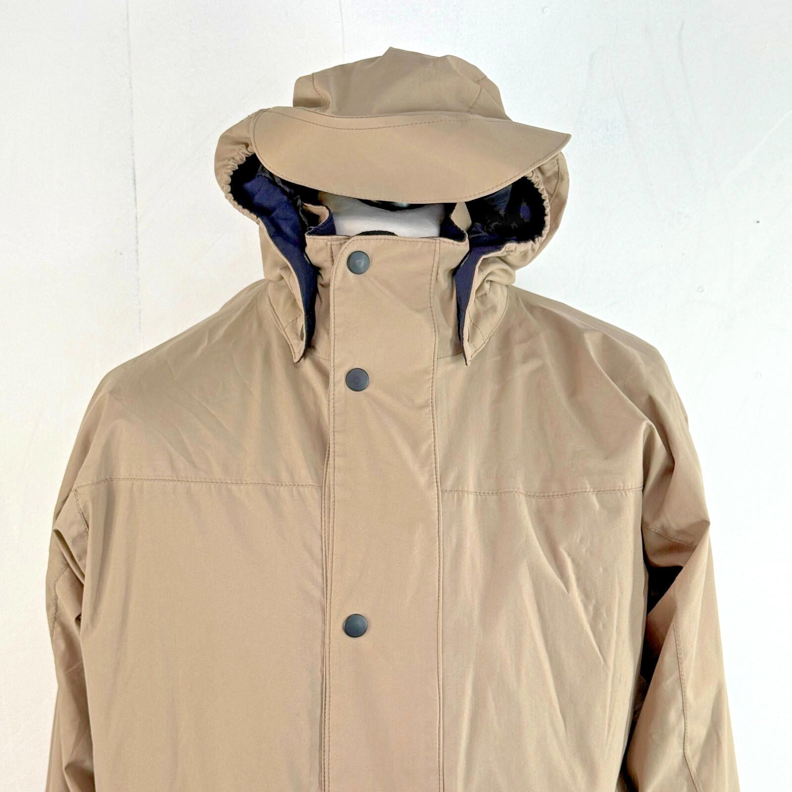 Rohan Atlas Jacket Khaki Beige Brown size S Waterproof + Removable Hood