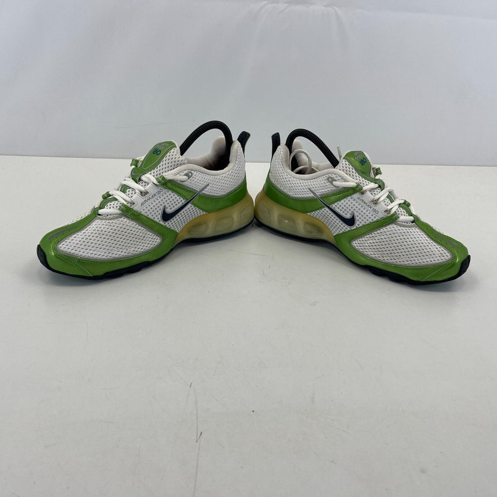 Nike Air Max 180 Trainers Metallic Green & White UK size 5 Running Sneakers